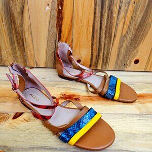 Aldo Snakeskin Summer Flat Gladiator Sandal